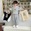 Áo thun dài tay cho bé Magickids cổ tròn in hình gấu dễ thương chất da cá mềm mại, co giãn thấm hút mồ hôi AO22046