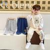 Quần dài thể thao cho bé Magickids thiết kế bo gấu phối viền lưới thoáng khí in hình dễ thương Quần áo trẻ em QD22009