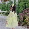 VÁY KẺ CARO THÊU NGỰC PHỐI BÈO - VA22004