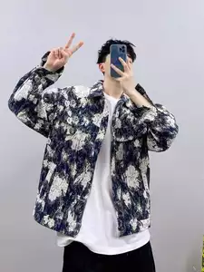 Denim Hoa Trắng Xanh