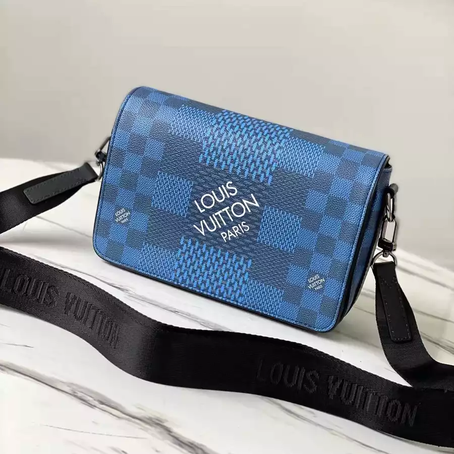 LV Studio Messenger Bag Blue