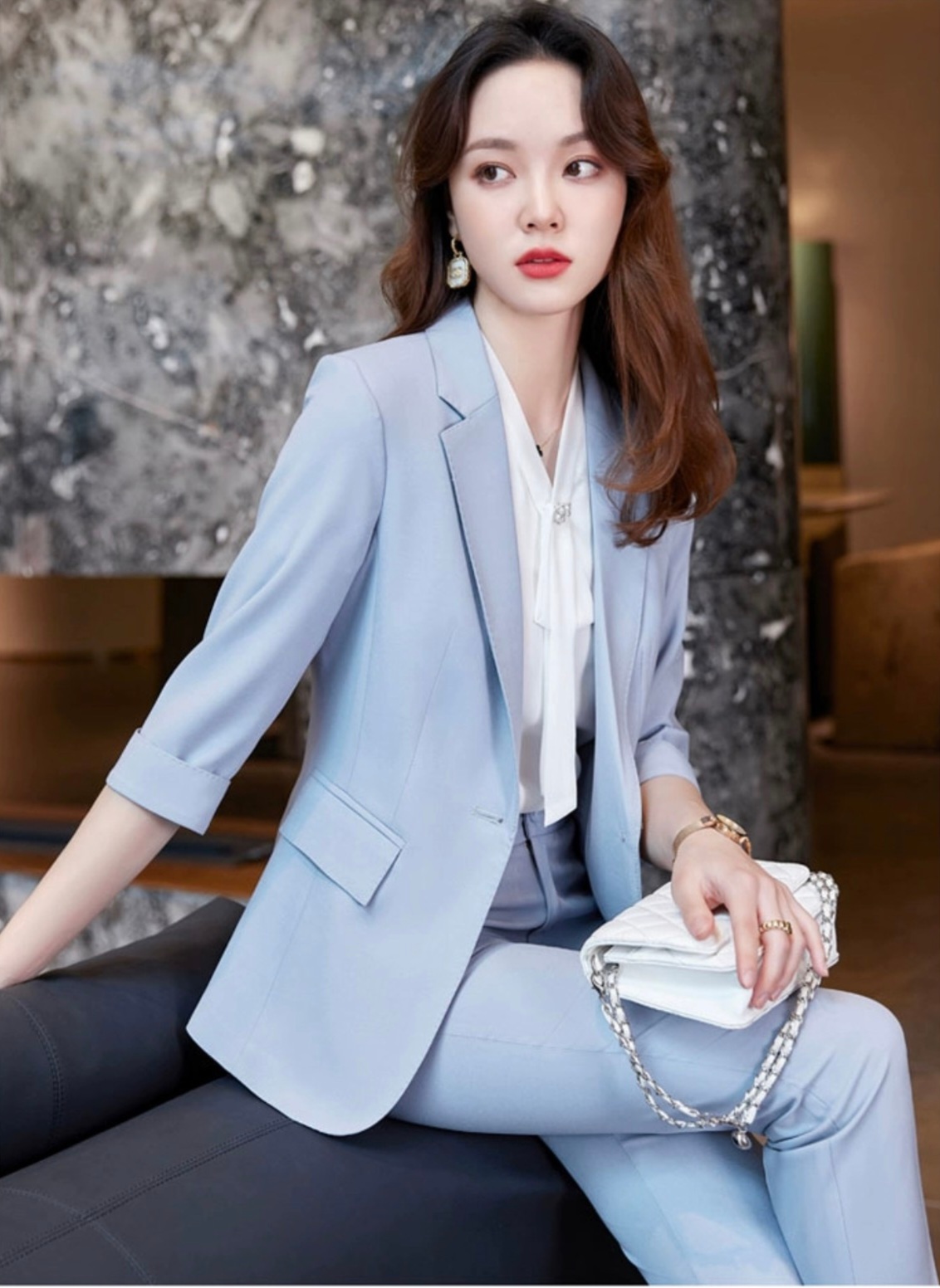 Quần âu ống đứng khóa trước QM22-001