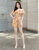 Jumpsuit short thiết kế họa tiết