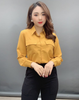 Sơ mi form dài xẻ eo cao xinh xắn