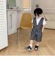Set bộ gile bé trai Magickids có  áo vest, quần short phong cách Hàn Quốc đi chơi, sự kiện BR22029