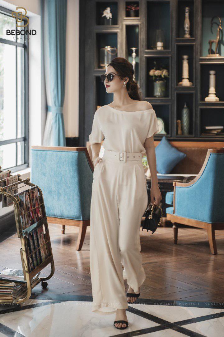 Quần lụa màu kem - Era Set