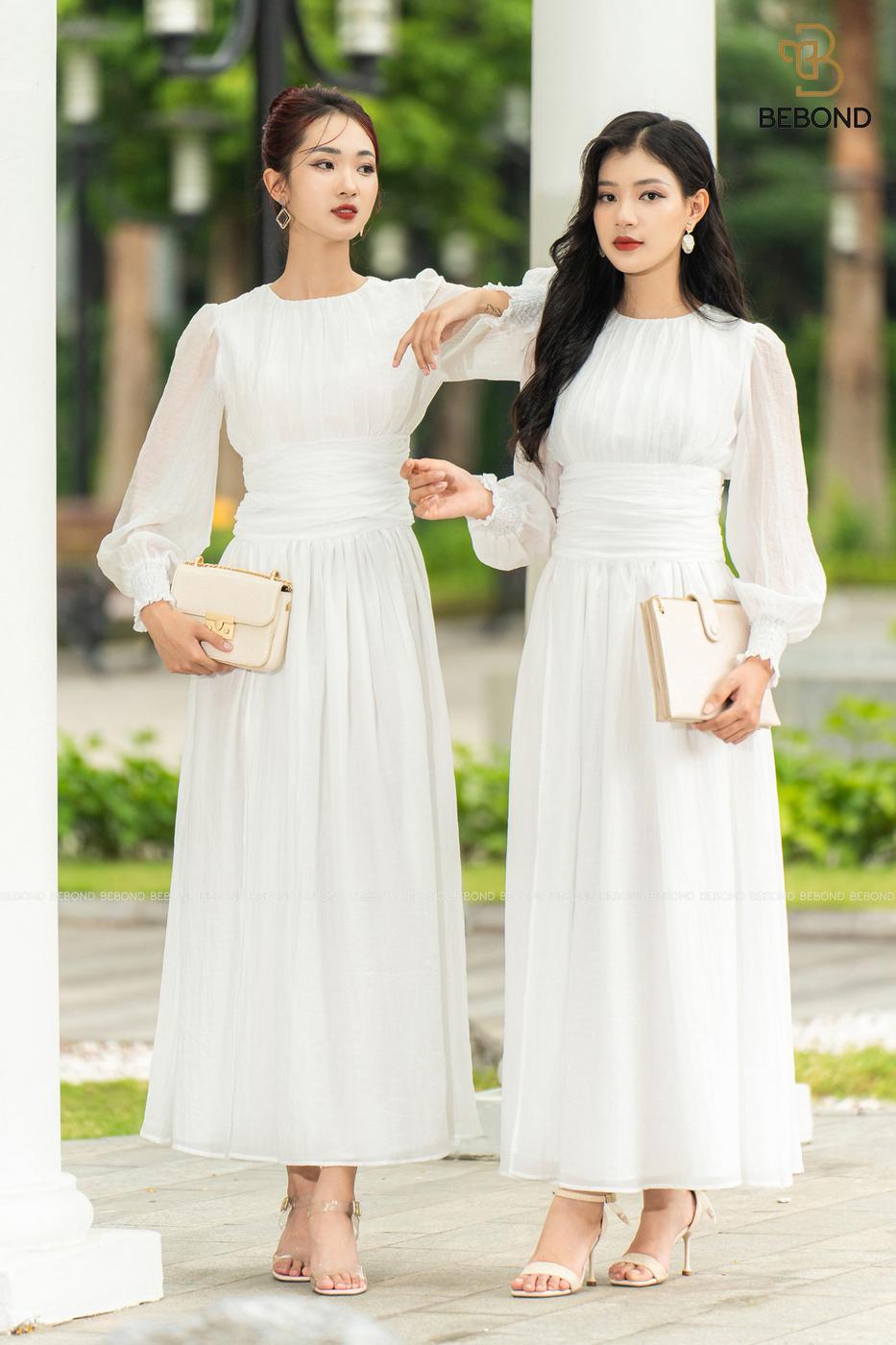 Đầm maxim TRẮNG - Mirabel Dress