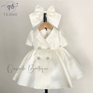 Váy đàm cho bé gái, váy trắng tiểu thư thiết kế cho bé yêu