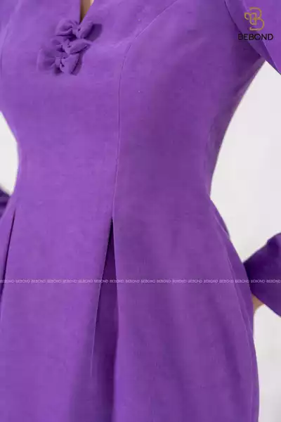 Đầm nhung tăm màu TÍM - Violet Dress