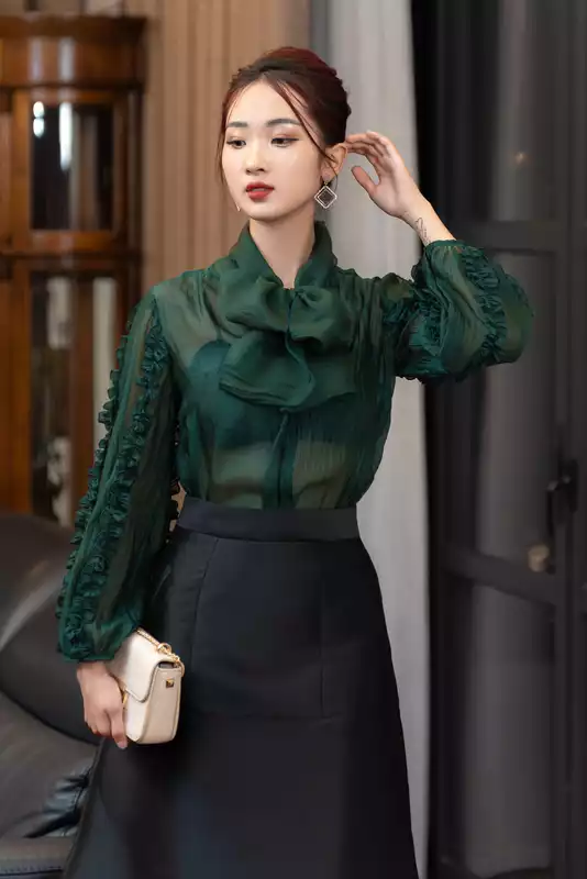 Chân váy Tafta xòe màu ĐEN - Kane Skirt