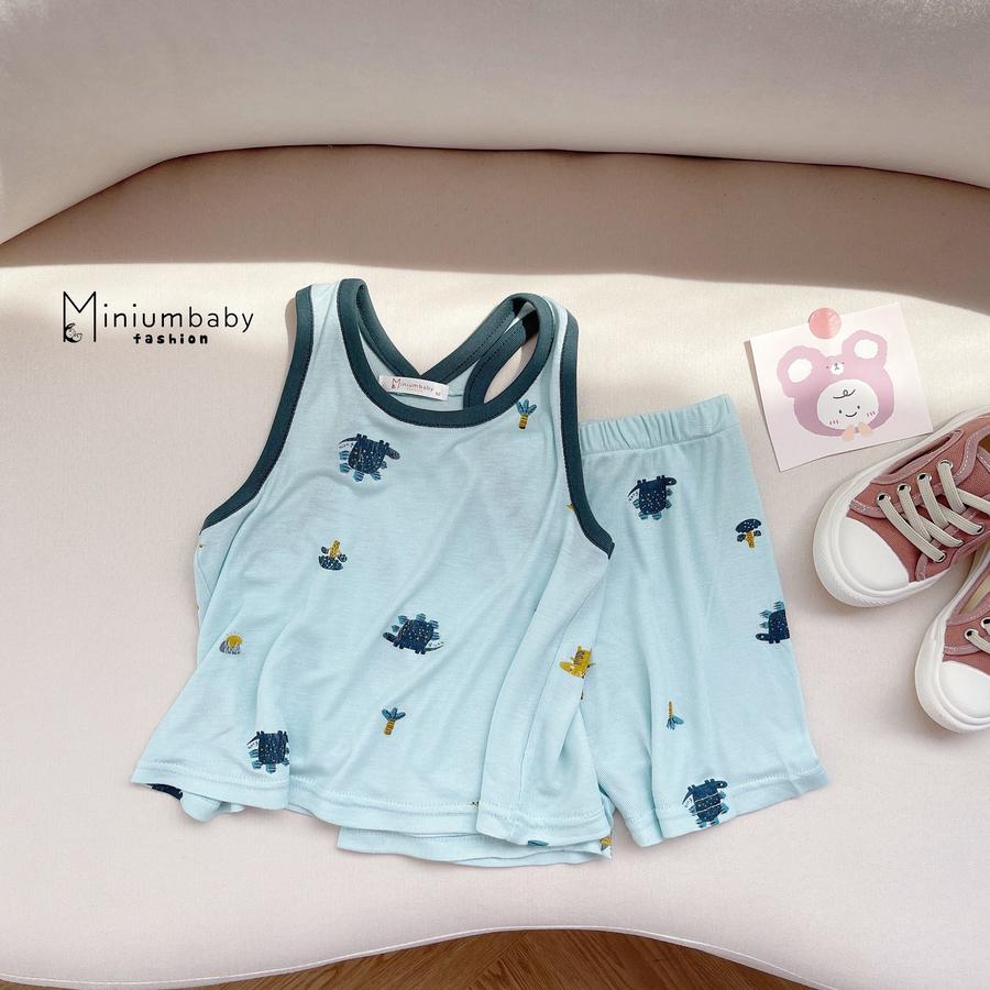 Bộ cotton 2 dây unisex