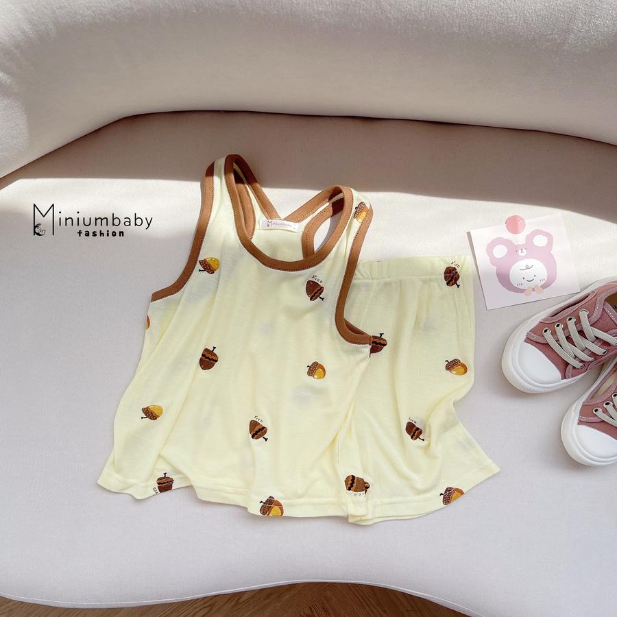 Bộ cotton 2 dây unisex