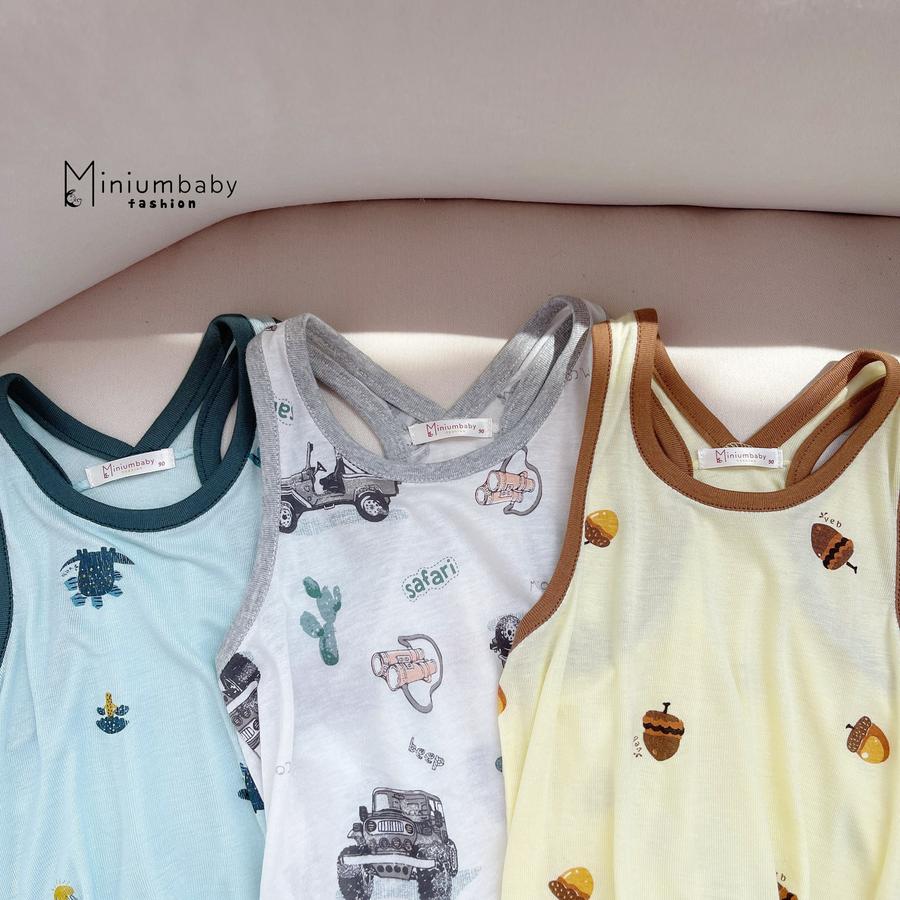 Bộ cotton 2 dây unisex
