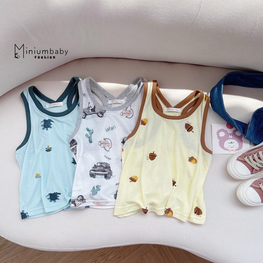 Bộ cotton 2 dây unisex