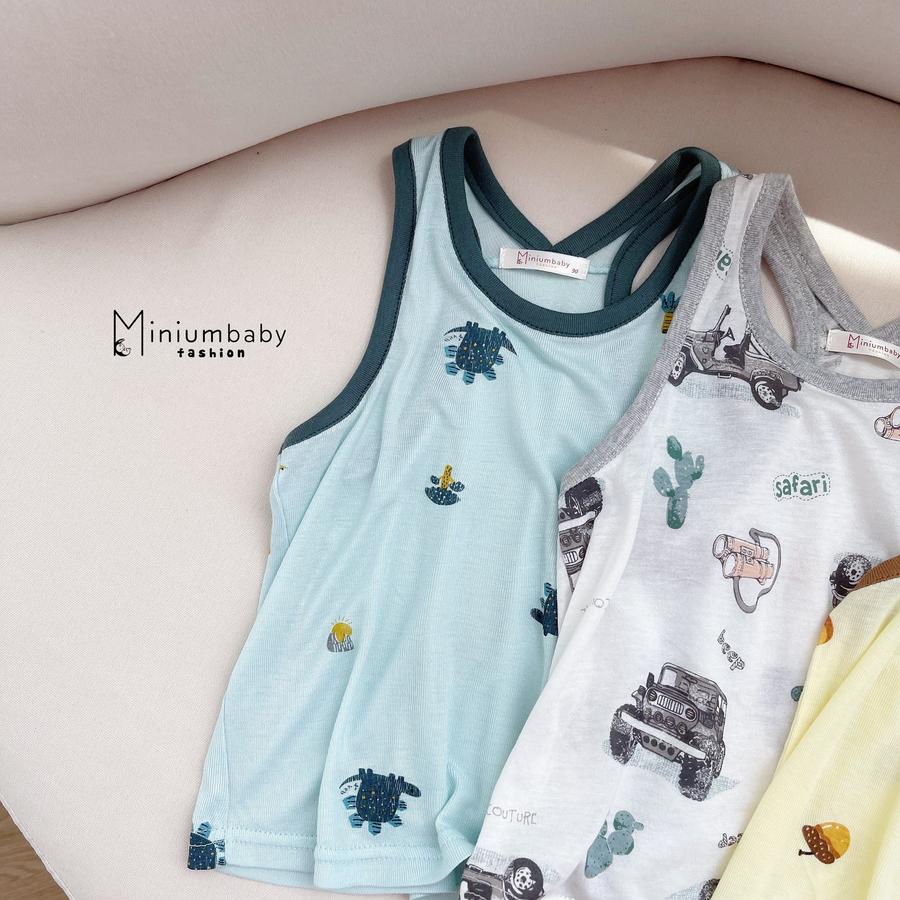 Bộ cotton 2 dây unisex