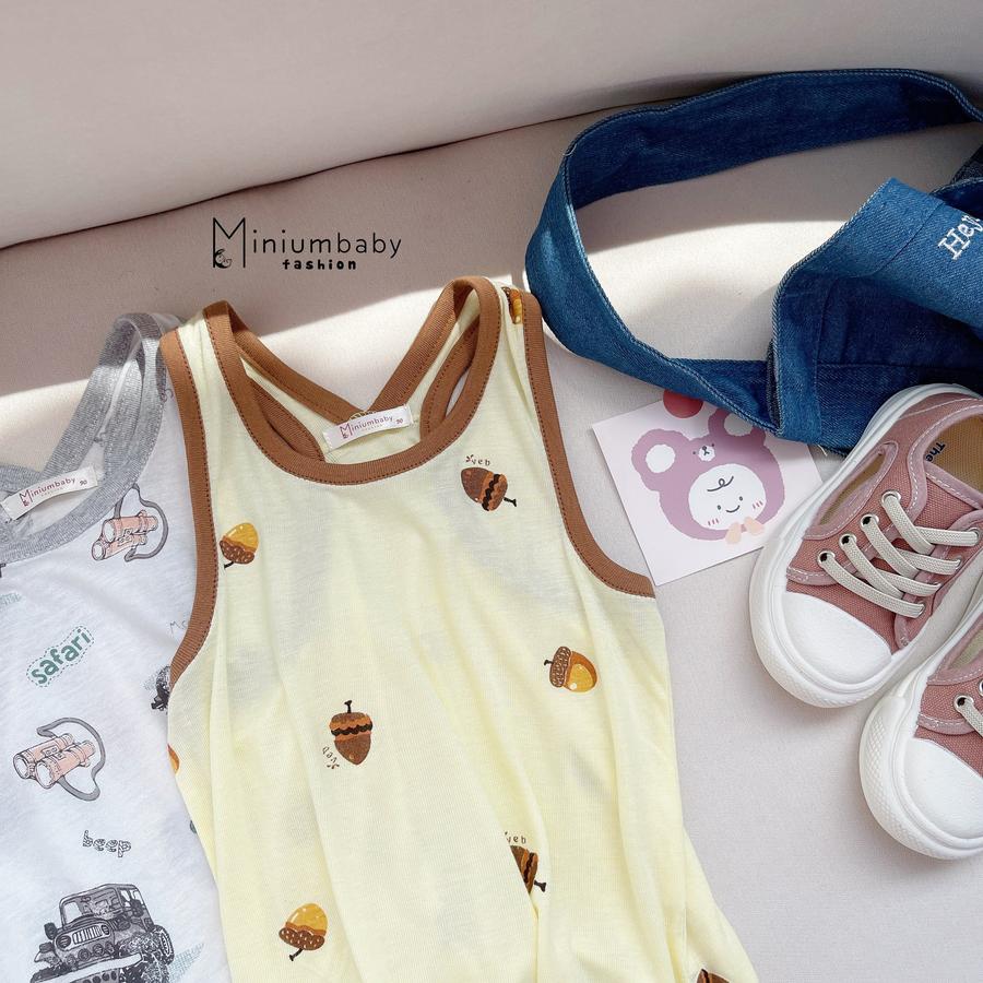 Bộ cotton 2 dây unisex