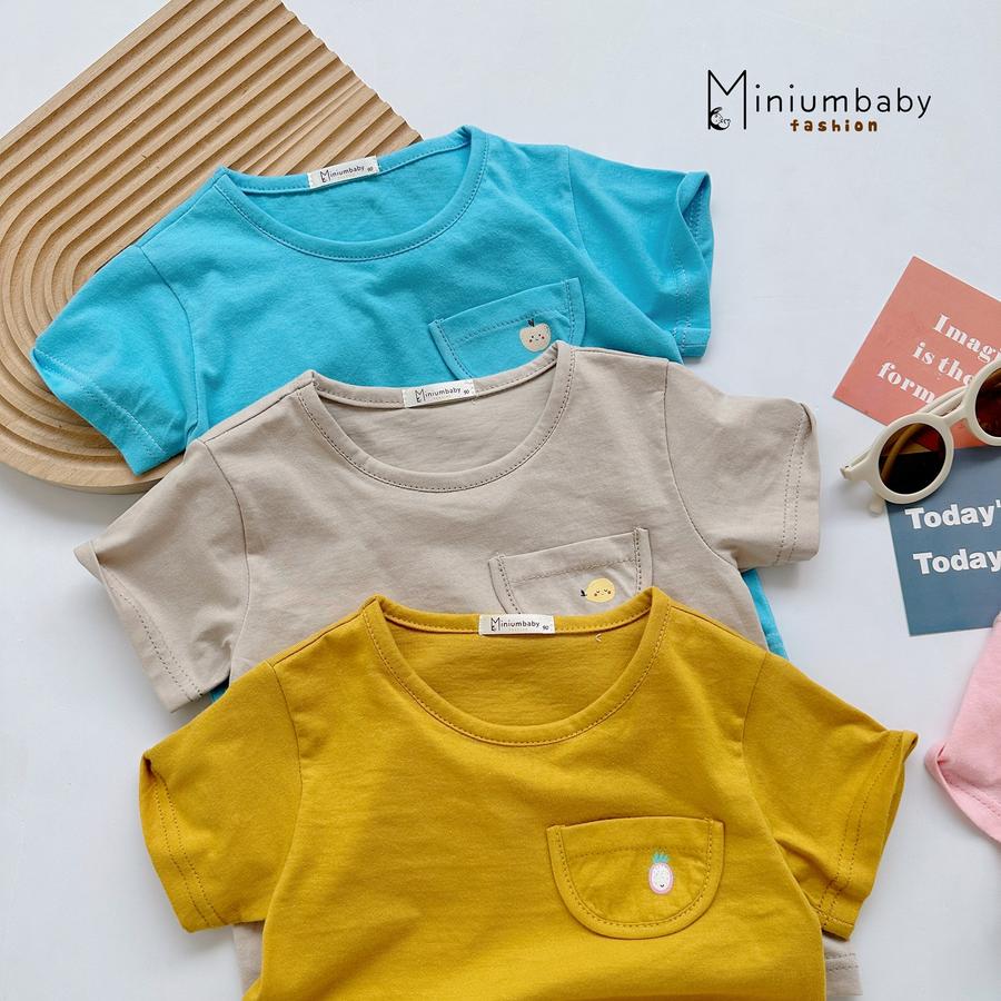 A1608- áo cộc tay túi ngực in quả túi