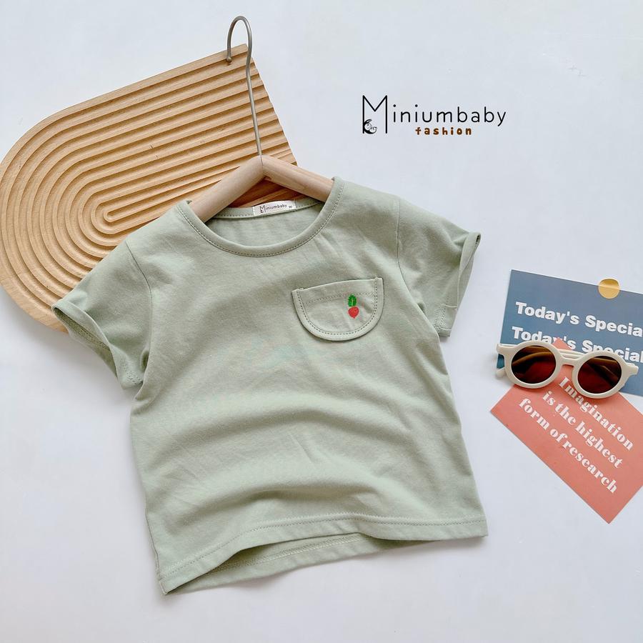 A1608- áo cộc tay túi ngực in quả túi