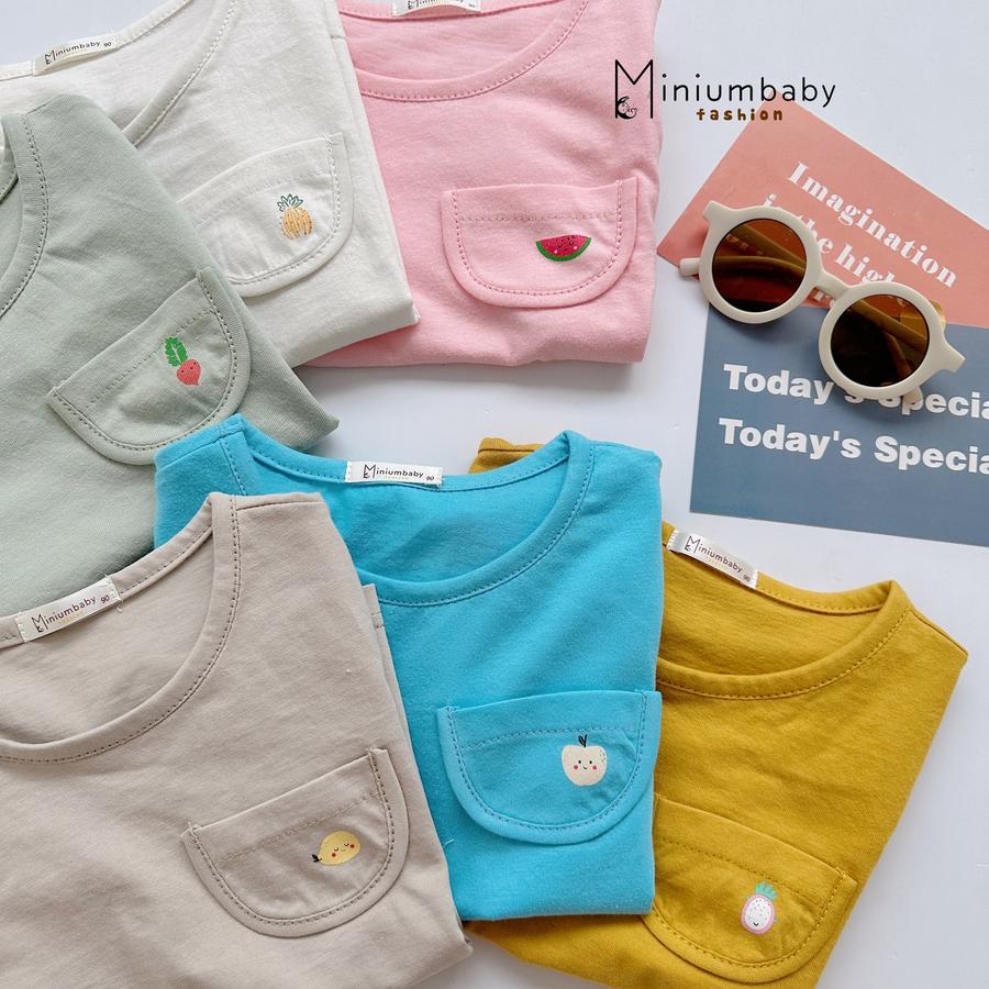 A1608- áo cộc tay túi ngực in quả túi